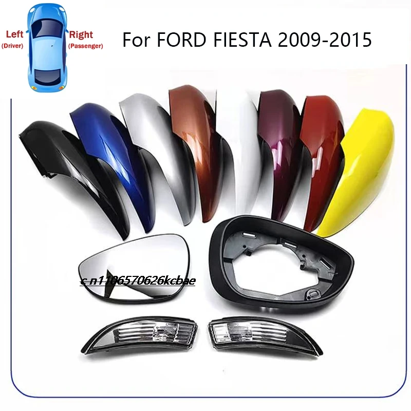ฝาครอบด้านหลังของตัวเรือนกระจกมองหลังสำหรับรถฟอร์ด เฟียสต้า รุ่น 09-15 ทาสีด้วยสีที่มีสีสัน