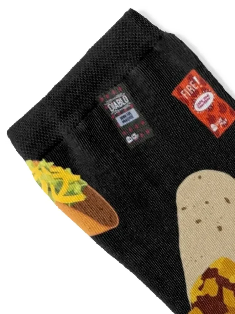 تاكو بيل حزمة وجبة حزمة الجوارب الهدايا مشرق الرباط مضحك الهدايا التنس الرجال الجوارب الفاخرة العلامة التجارية النسائية