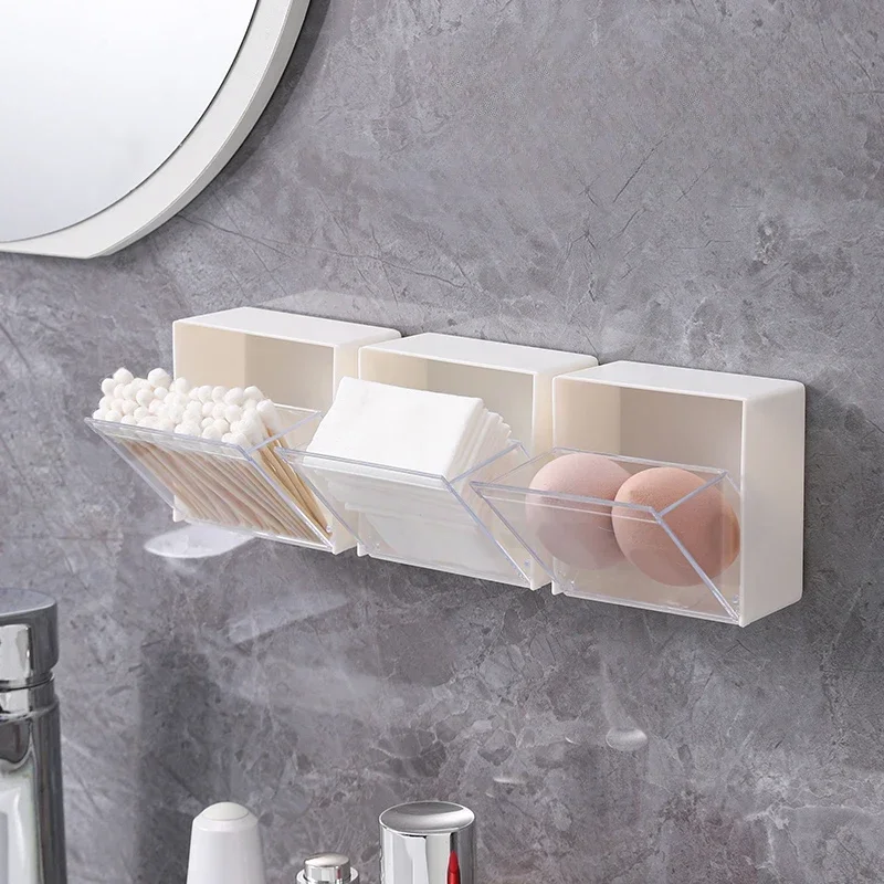 

Bathroom cotton, wall-mounted bathroom puff cotton sheet, makeup remover cotton, dormitory wall, hair accessories storage box