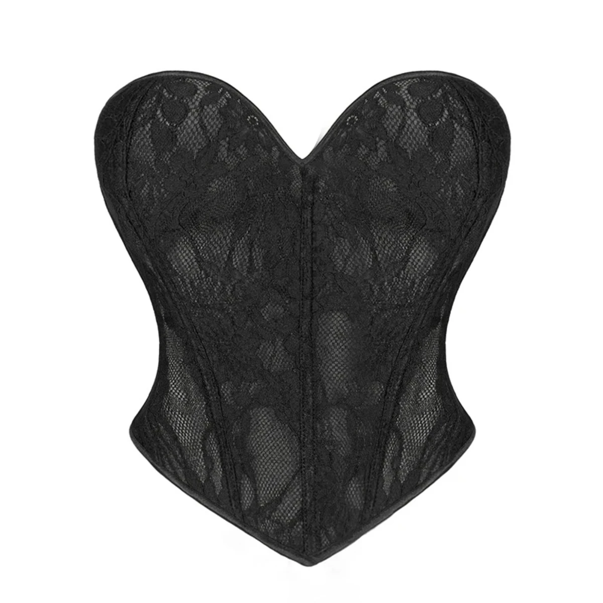 

Lace-up Overbust Corset Bones Body Shapping Tops Women Waist Training Korset Slim Fit Sexy Lingerie Gothic Bustier Shapewear Top
