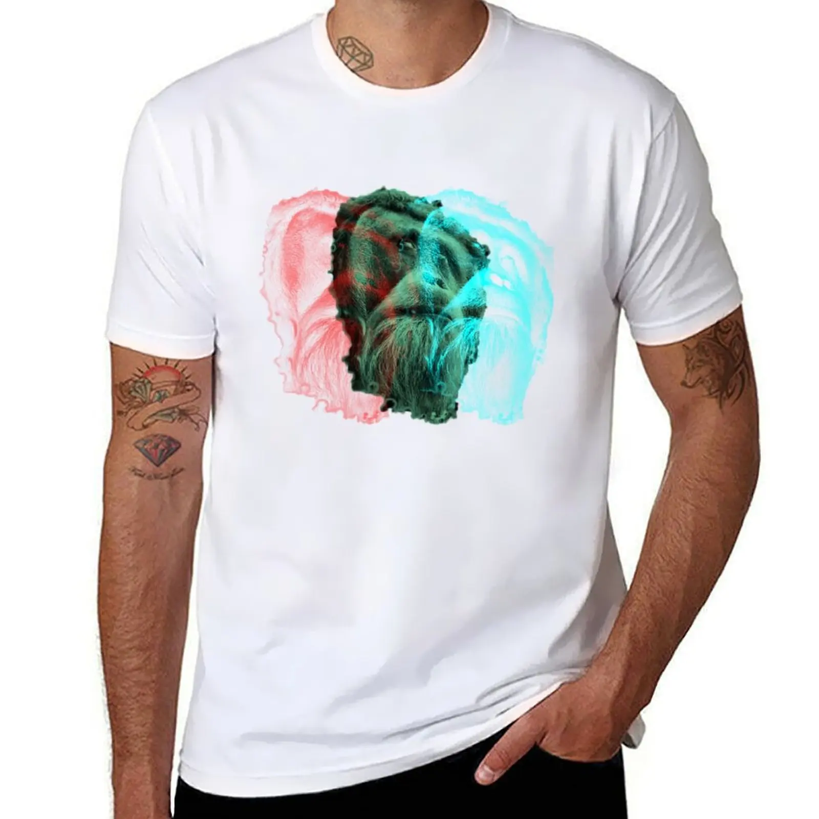 

Echoes of a neon ape T-Shirt man t shirts for men funny t shirts cotton T-Shirt