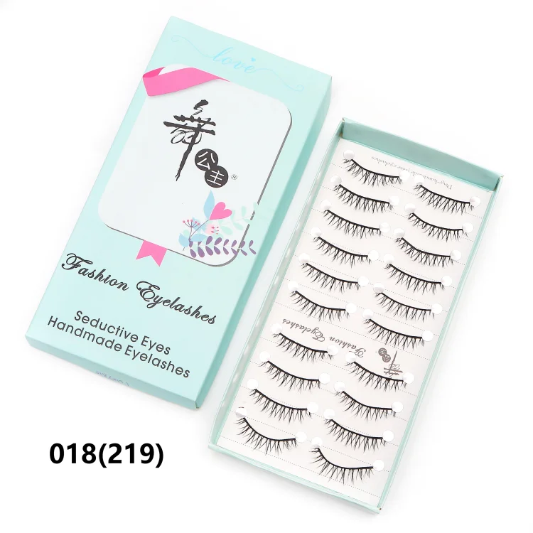 DINGSEN 10 Paar Cat Eye Manga Volle Streifenwimpern Natürliche Kurze Lange Wispige Faux Mink Künstliche Wimpern für Tägliches Make-up – Detail 10