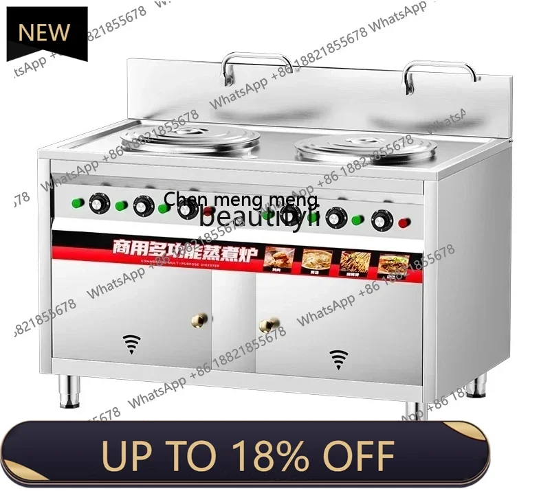 

FF A01 Electric Heating Gas Noodle Cooking Bucket Multifunctional Double Head Double Bucket Furnace Electric Cooking Pot Braised