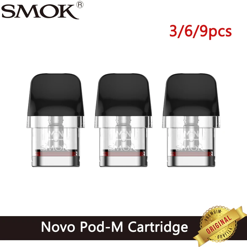 3/6/9szt Oryginalny wkad SMOK Novo Pod M 2ML Mesh 0.6/0.8/1.0ohm Parownik  do e-papierosw Novo GT Box Kit Vape - AliExpress 44