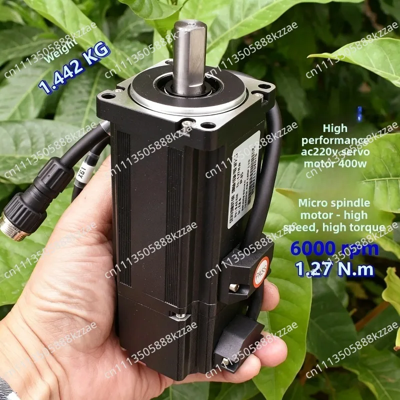 High performance AC220V servo motor 400W 6000 rpm, micro spindle motor