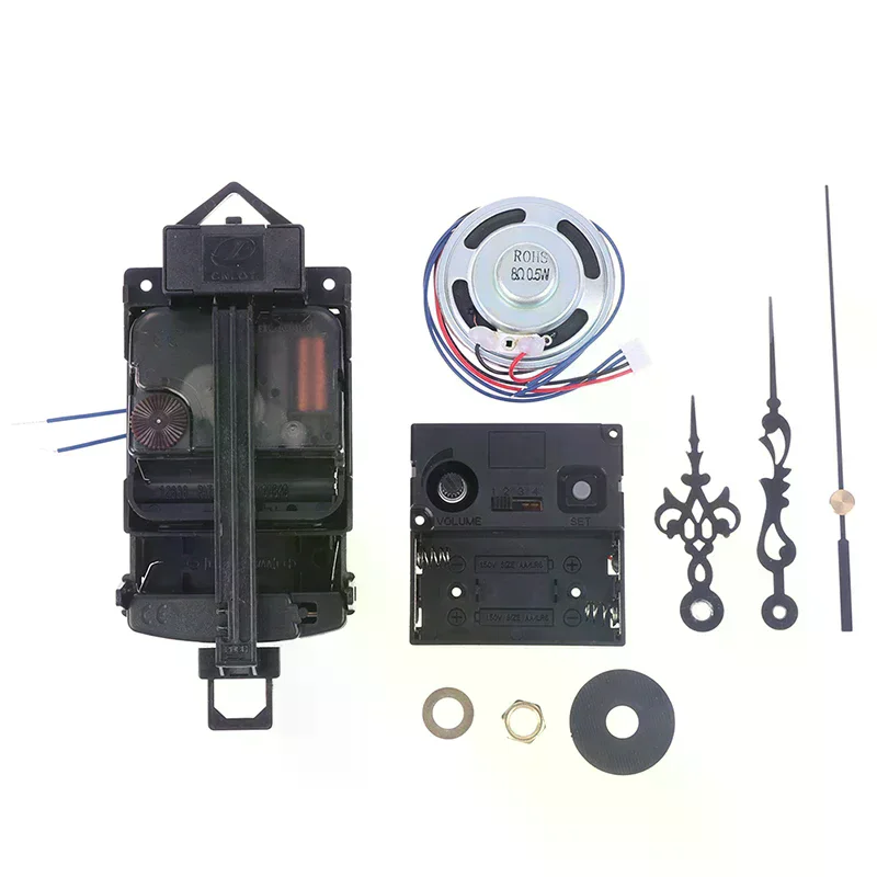 Westminster Music Box with Horn 12888 Oscillating Clock Movement Hourly Chime Clock Accessories Set view 2