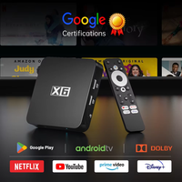 KINHANK Super Console X6 TV Box Amlogic S905Y4-B With Google TV OS Netflix 4K Dolby Audio 2.4G+5G WIFI & BT 5.0 Smart TV Box