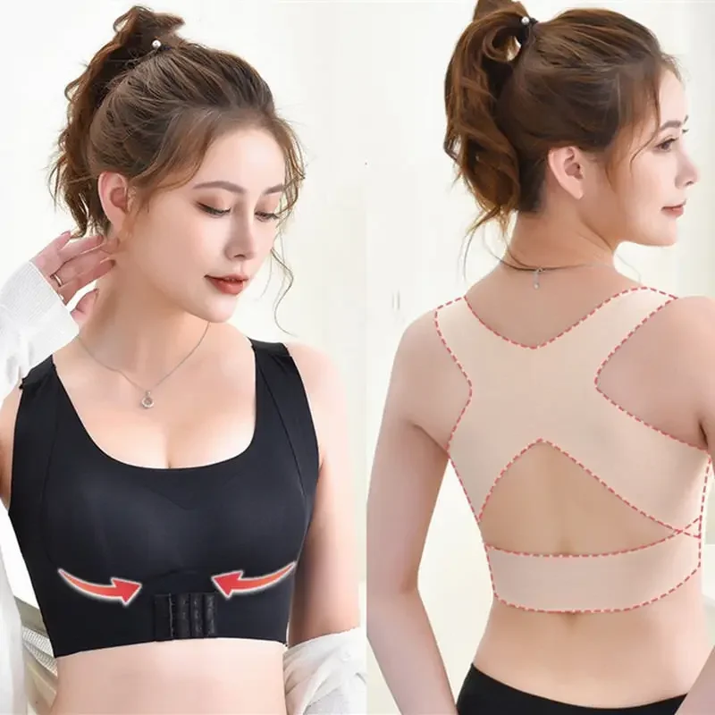 Posture Correction Bras Underwear Women Prevent Hunchback Bra Push Up Brassiere Shockproof Sports Fitness Vest Lingerie Tank