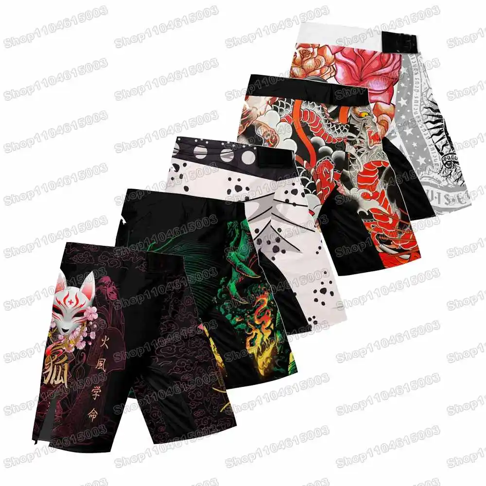 

Самурай Бег Борцовская Рашгард Серфинг Джерси Пляжные Купальники Дайвинг Тренажерный Зал Шорты ММА BJJ Мужчины Джиу-джитсу Фитнес-наборы