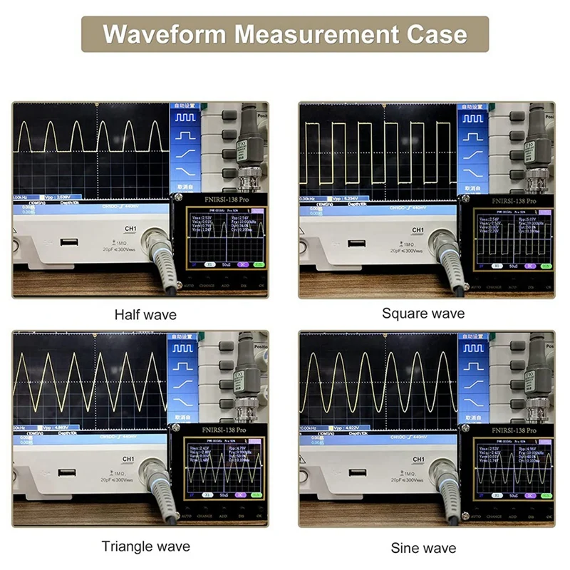 LCD Handheld Digital Oscilloscope Kit - 200Khz Digital Oscilloscopes Portable 2.5Ms/S Sampling Rate, 80Khz Pwm, Trigger