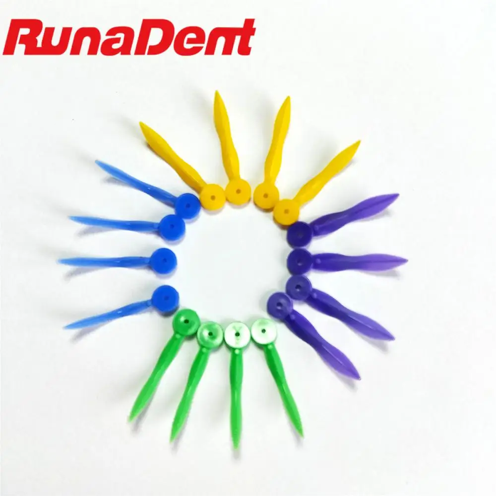 

100pcs/box Dental Disposable Wedge with Hole All 4 Sizes Tooth Gap Wedge Non-toxic Medical Grade Plastic Dentist Materials