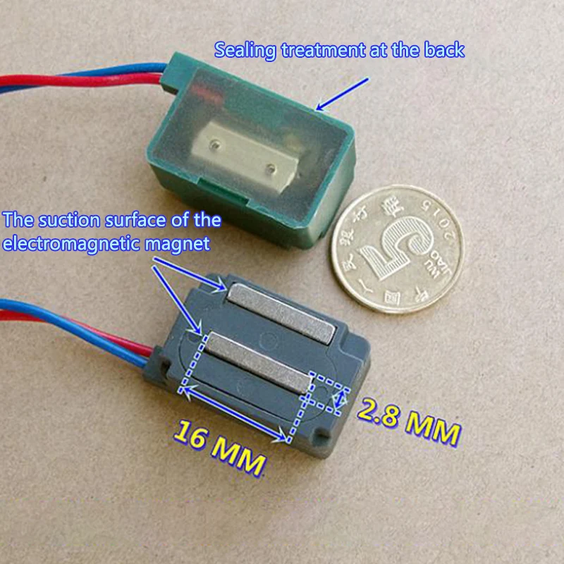 DC 12V-24V Electronic Magnet Mini Volume Large Suction Electromagnet DIY Electronic Door Lock