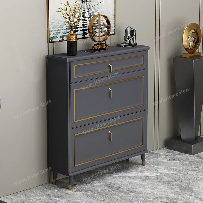 

Aesthetics Nordic Shoe Cabinets Modern Luxury Classics French Shoe Cabinets Large Buffet Zapatera Organizador House Furniture