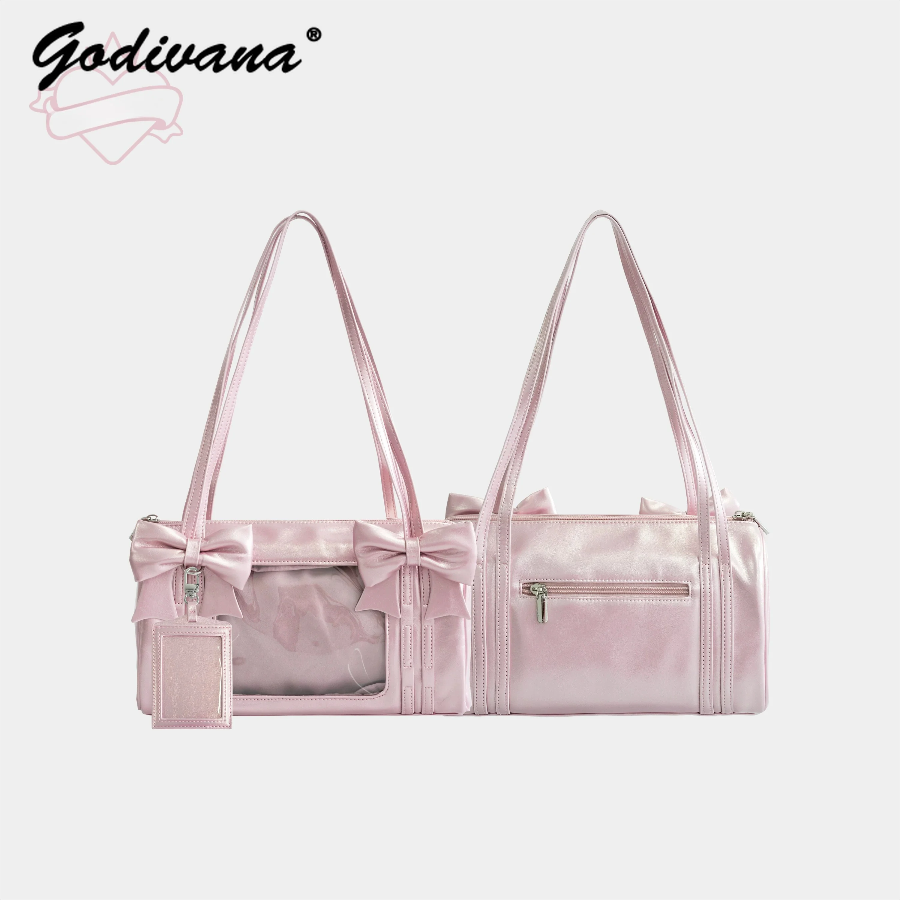 Original Design Armpit Pain Bag Female Girls Sweet Baby Bag Detachable Bow Y2K Shoulder Tote Bags