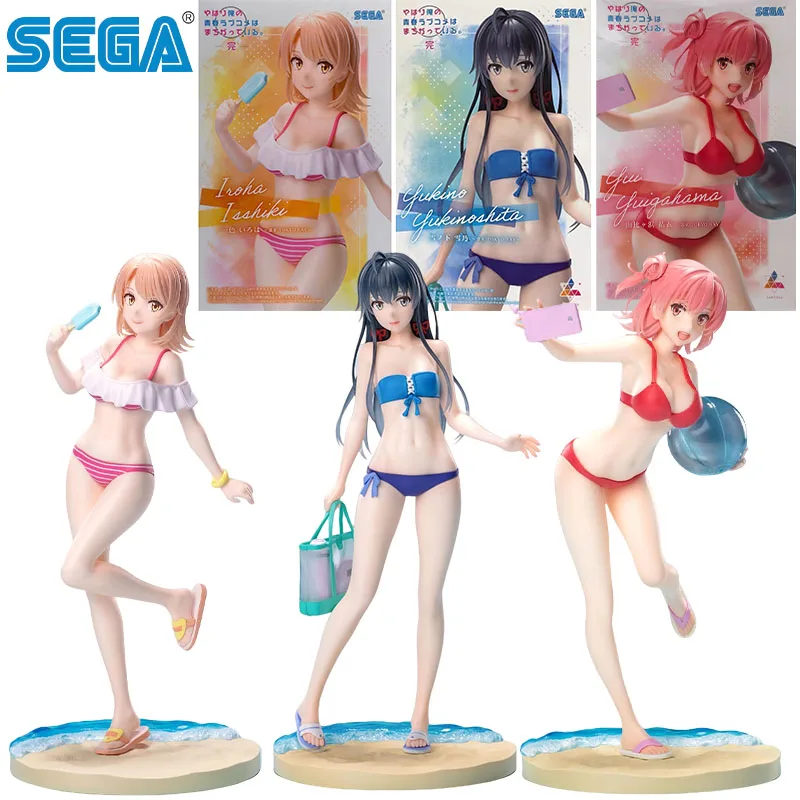 

In Stock SEGA Genuine Luminasta My Teen Romantic Comedy SNAFU Climax Anime Character for Kids Gift Collection Action Toys Model