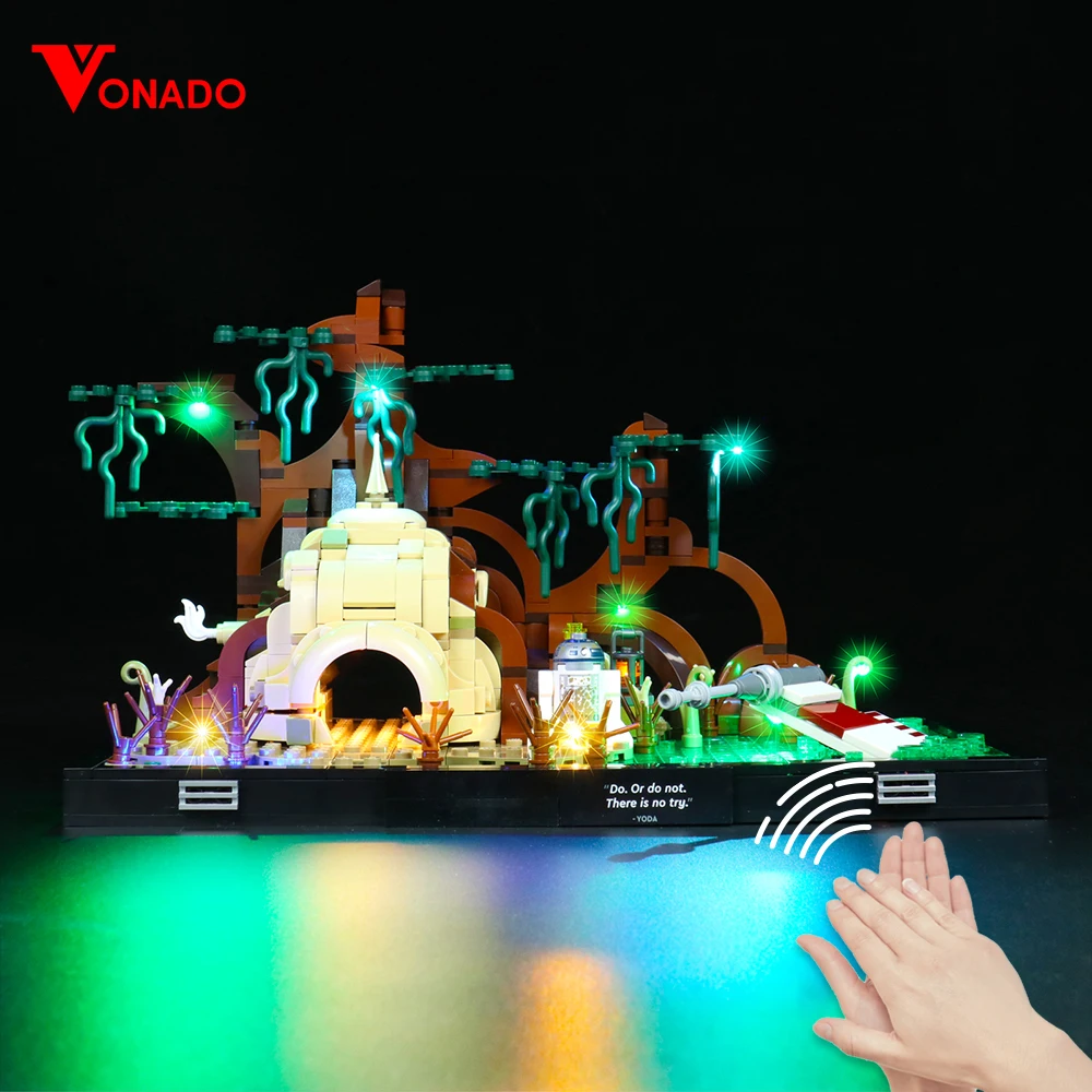 VONADO Led Light Kit For Wars 75330 Training Diorama Building Blocks DIY Children's Lamp Toys Kit Not Include Model