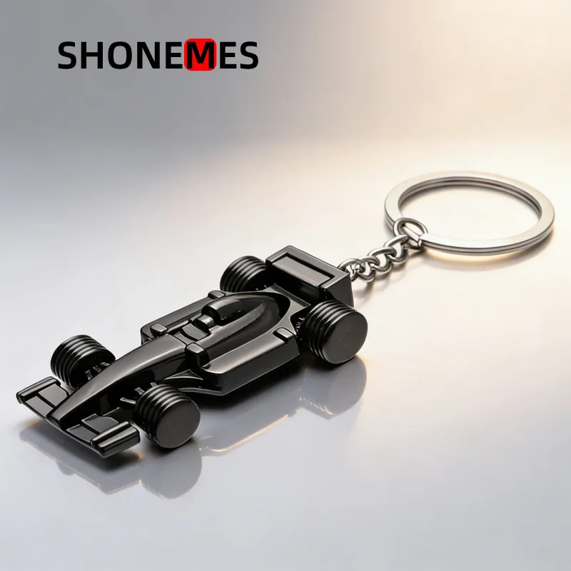 Shonemes Racing Cars Keychain Creative Truck Freight Car Key Rings Train Bus Keyring Bags Charms Accessories Gifts