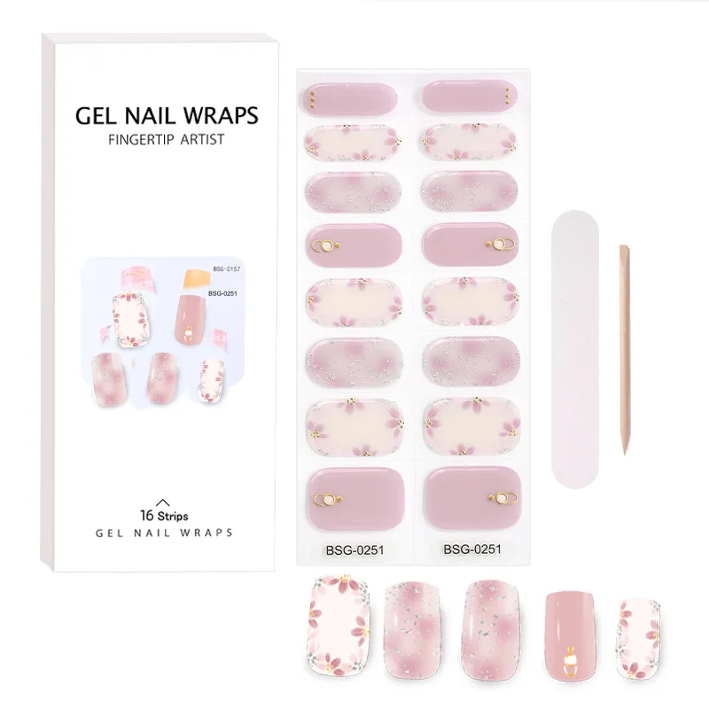 Reutilizar pegatina de uñas de Gel japonés, pegatina de uñas Uv bonita de dibujos animados, Manual DIY, polvos acrílicos, líquidos, belleza y salud