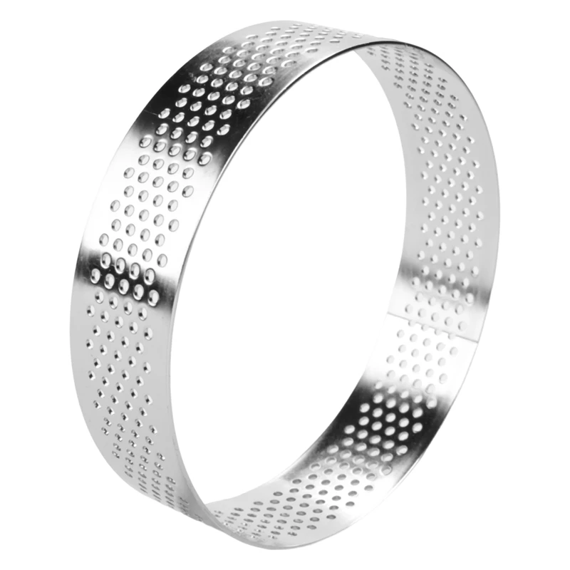 

40 см кольцо для выпечки, Термостойкое ПЕРФОРИРОВАННОЕ кольцо для мусса, круглое кольцо для выпечки пончиков, 8 см