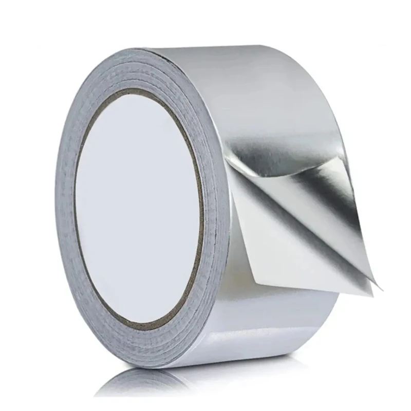 High Temperature Resistance Aluminum Foil Tape Kitchen Pipe Repair Tape Adhesive Sealing Foil Heat Insulation Leak Proof Tape