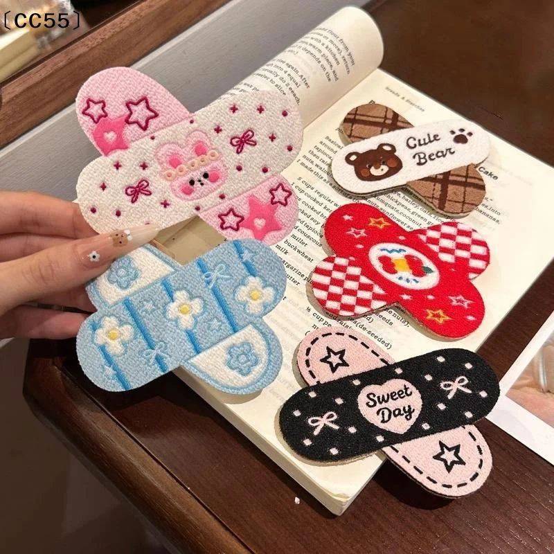 1/5pcs Hair Bang Magic Tape Patches Creative Anime-Style Band-Aid Design Hair Stickers Hair Styling Accessories〔CC55〕