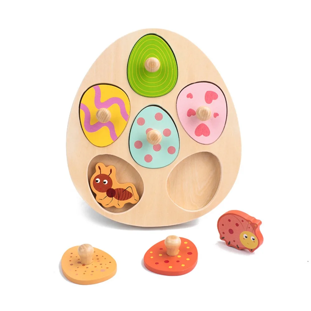 

Деревянный колышек, деревянный пазл с динозавром для раннего обучения, обучающие животные, домино, игрушка-головоломка для дошкольников, многослойные пазлы для малышей
