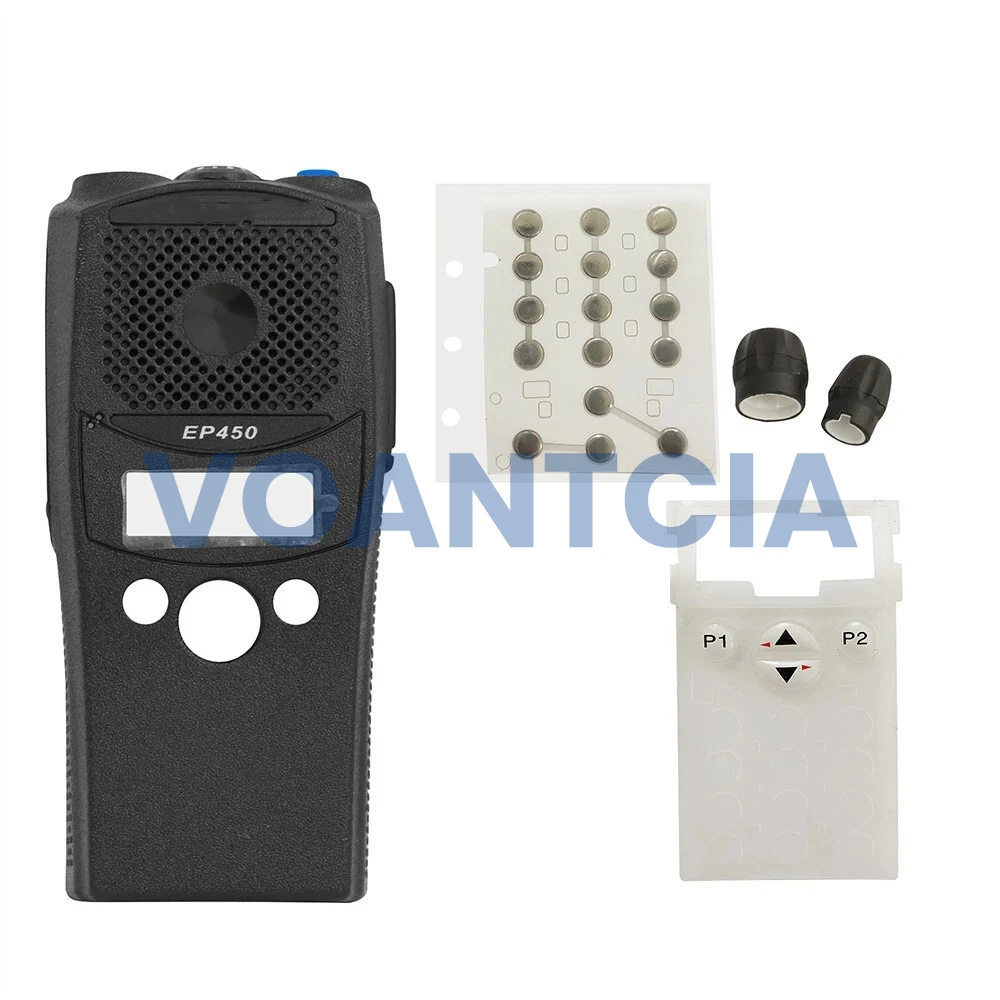 5pcs Limited-Keypad Housing Case Cover Kit with Knob for EP450 PR400 Radio Replacement Walkie Talkie Accessories
