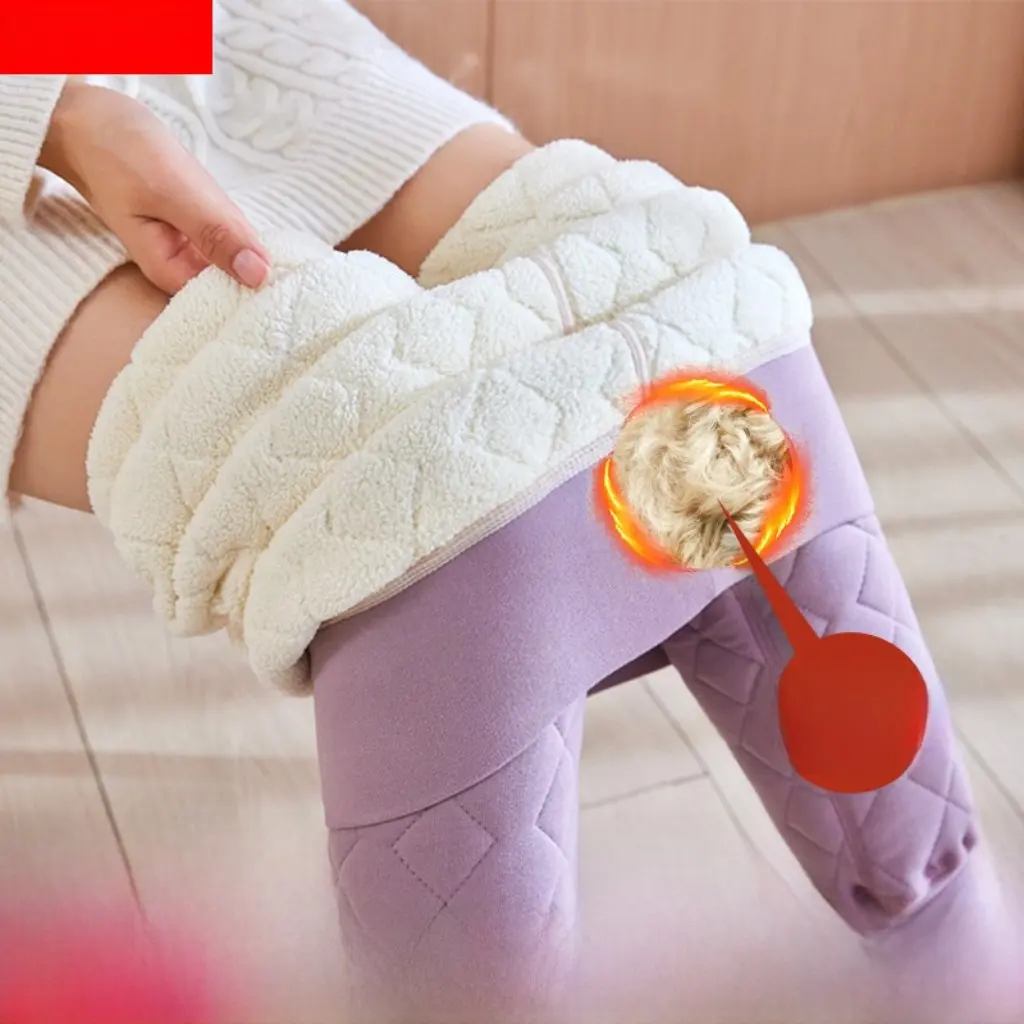 

Женские толстые эластичные хлопковые брюки с высокой талией, теплые леггинсы на флисовой подкладке, большие размеры, осенне-зимние утолщенные теплые брюки