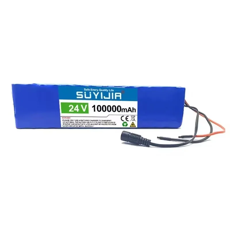 New 24v Lithium Battery 7S4P 29.4v 100Ah 18650 Suitable for Electric Scooters, Electric Seat BMS Power Supply + 29.4v 2A Charger