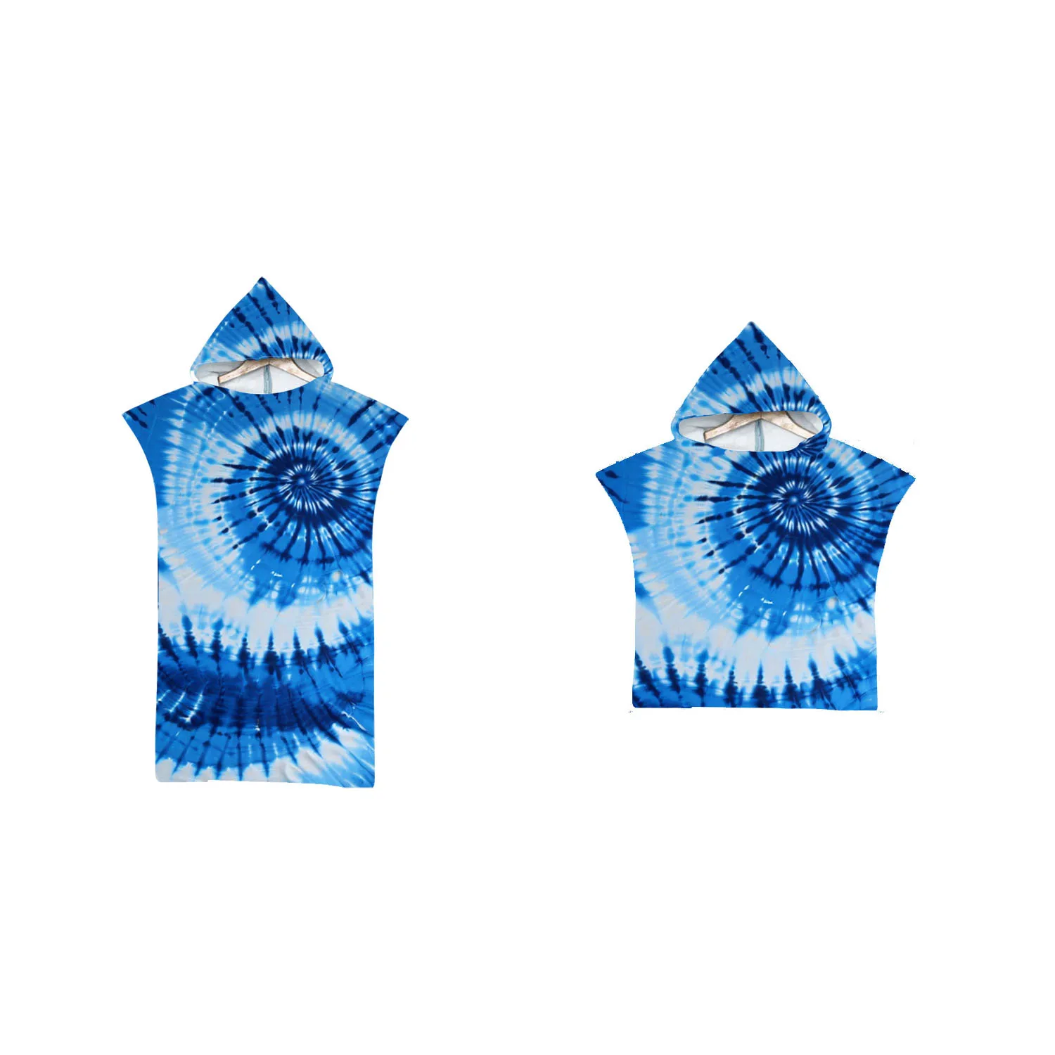 

Tie Dye Spirals Hooded Beach Towel Poncho for Adult and Kid,Beach Swim Changing Robe,Surfing,Holiday Birthday Gift,Drop Shipping