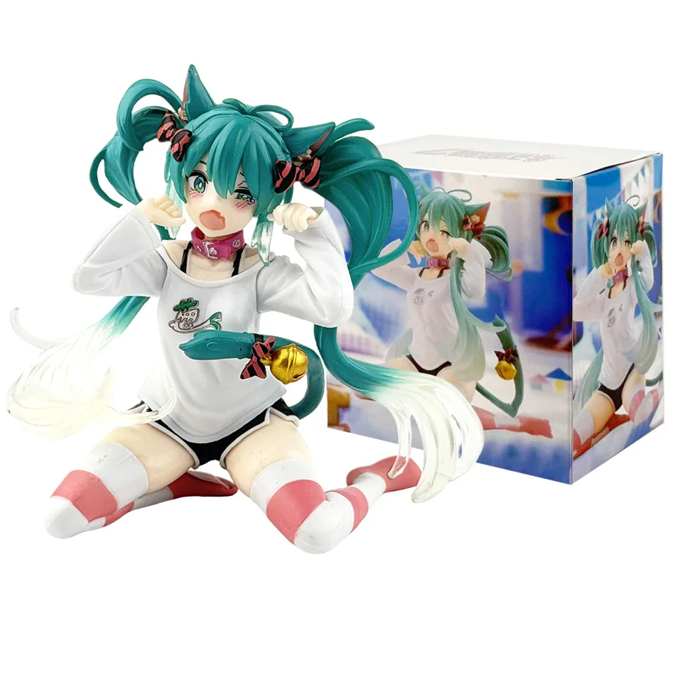 Nieuw Op Voorraad Hatsune Miku In Een Wereld Met Gesloten Windows Collectible Anime Action Kwaii Miku Figuren Model Speelgoed Kerstcadeaus