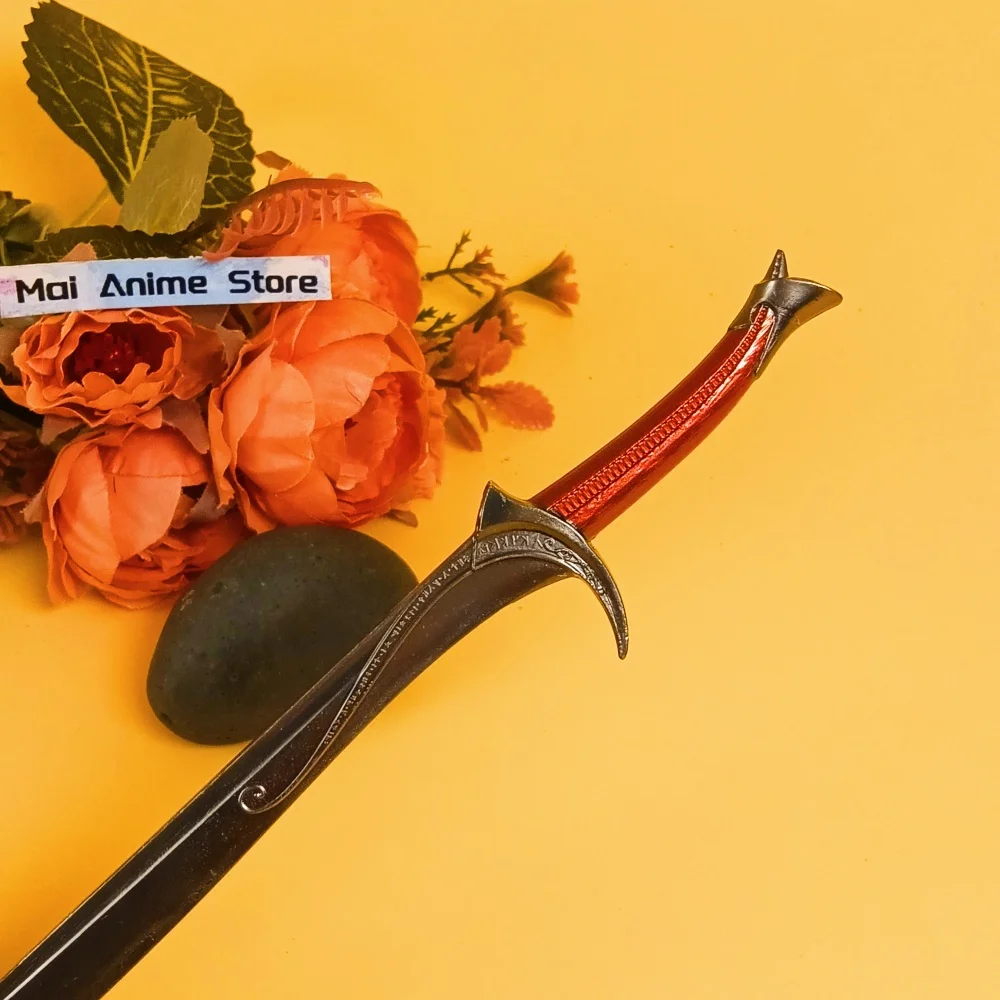 8.6 polegada baggins anel katana glamourosa narthil anel aragorn espada samurai metal ninja faca espada real japonês katana brinquedo presente
