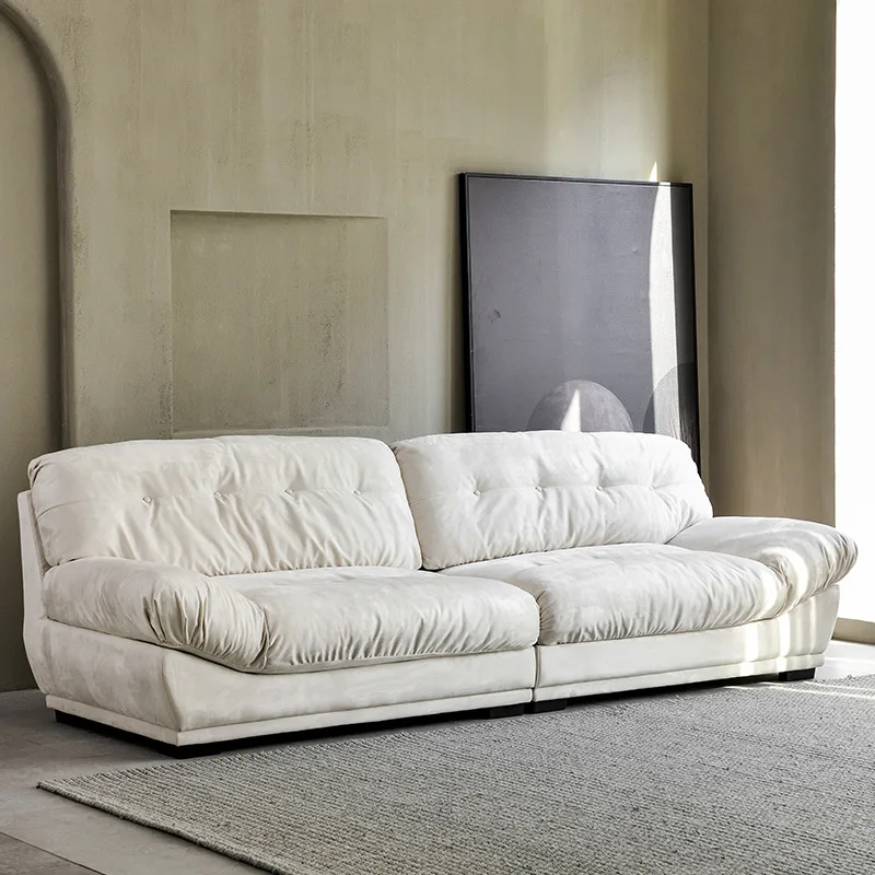 

Technology cloth down sofa sofa small apartment living room fabric sofa