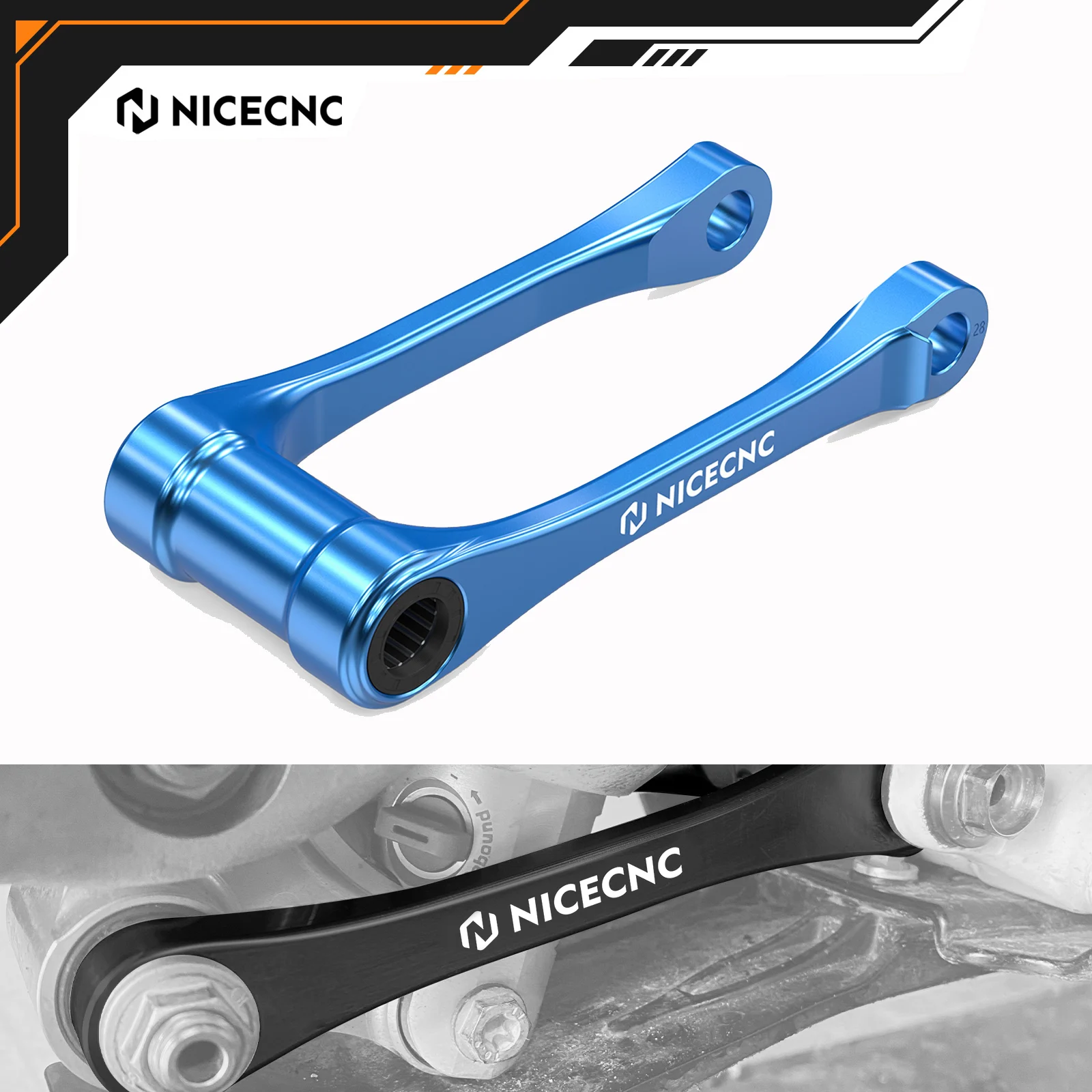

NICECNC For Husqvarna TE 300 TE250 FE250 FE350 FE450 FE501 TX300 FX350 FX450 FC250 FC450 FE 501s FE350s 2025 1″ Lowering Link