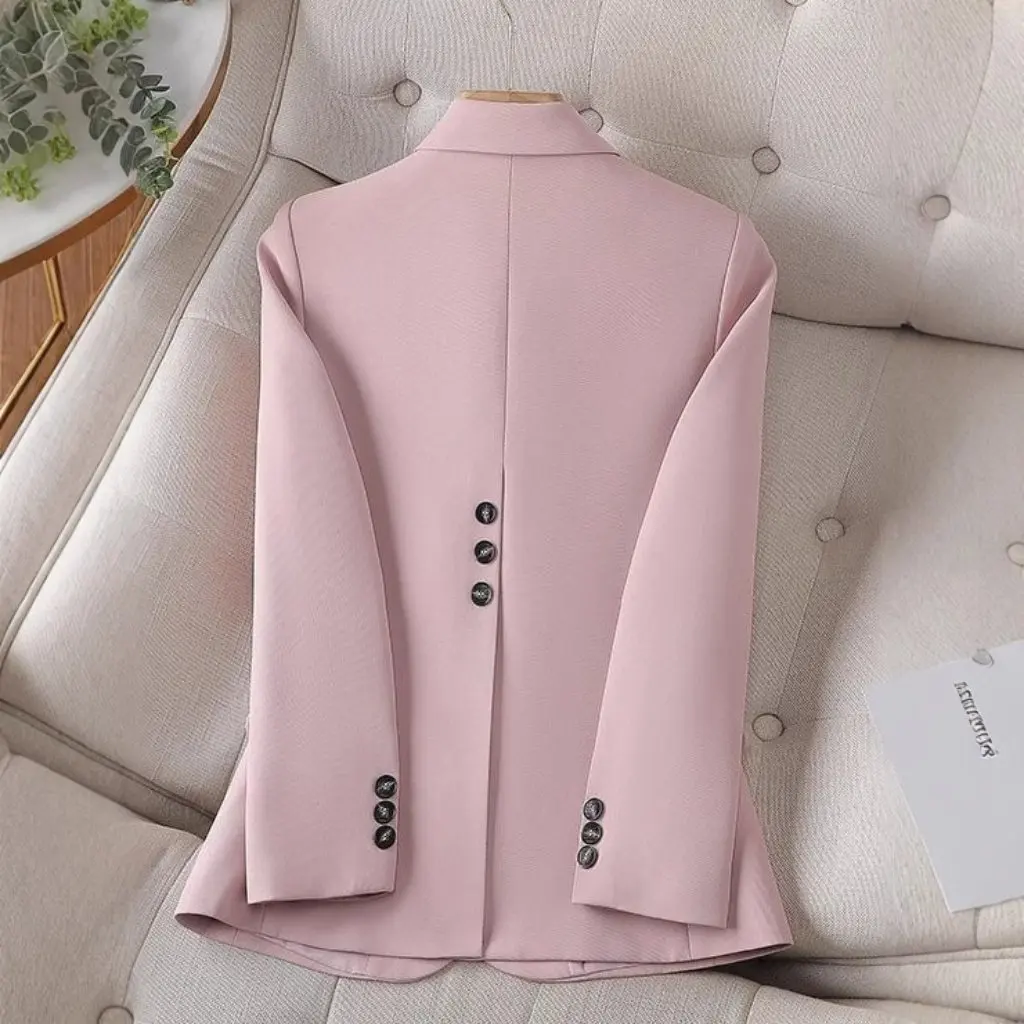 

Women's Slim Fit Suit Coat Fashion High-End Temperament Professional Small Size Solid Color Spring Autumn Wholesale