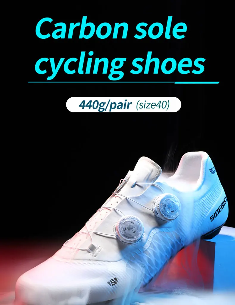 Chaussures De Cyclisme Homme SD-974 – Taille US 9 (EU 43) – Bleues – Compatibles 3 Vis