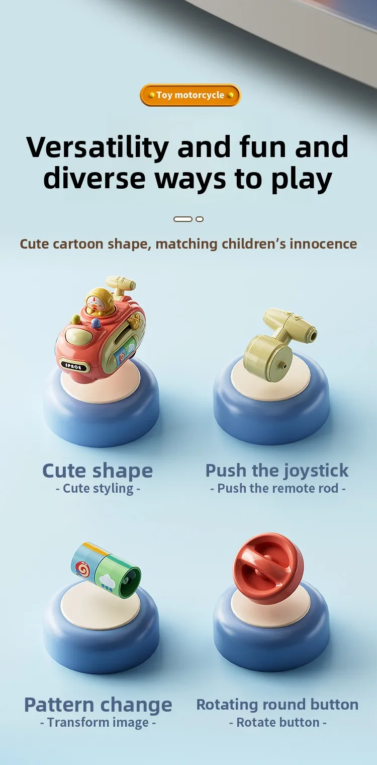 ของเล่นเด็กยอดนิยม: รถการ์ตูนทนแรงกระแทกและมอเตอร์ไซค์แบบใช้แรงขับเคลื่อน – ของขวัญที่เหมาะสำหรับเด็กผู้ชาย