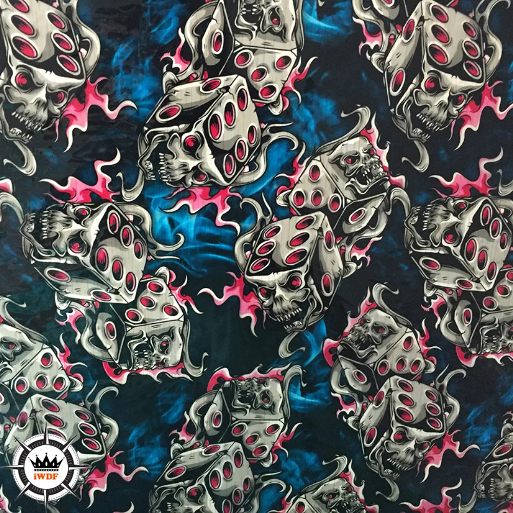 

Длина 2 м/6 м/10 м/20 м, рисунки пленки для переноса воды с черепом, ширина 50 см, узор для гидропогружения H9063