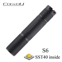 Convoy S6 SST40 Flashlight 18650 Led Lanterna Mini Torch Flash Light Camping Fishing Lamp Linterna Work Lamp