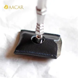 1PC Travel Protable PU Leather Double Edge Safety Razor Head Sleeve Protective Case Without Razor Razor Case