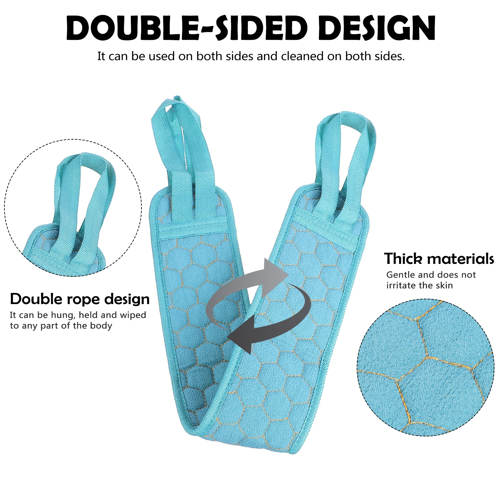 3 قطعة منشفة استحمام التقشير مجموعة شريط طويل الظهر الغسيل دش قفازات التنظيف العميق الجسم غسل منشفة عدة الظهر الغسيل #3