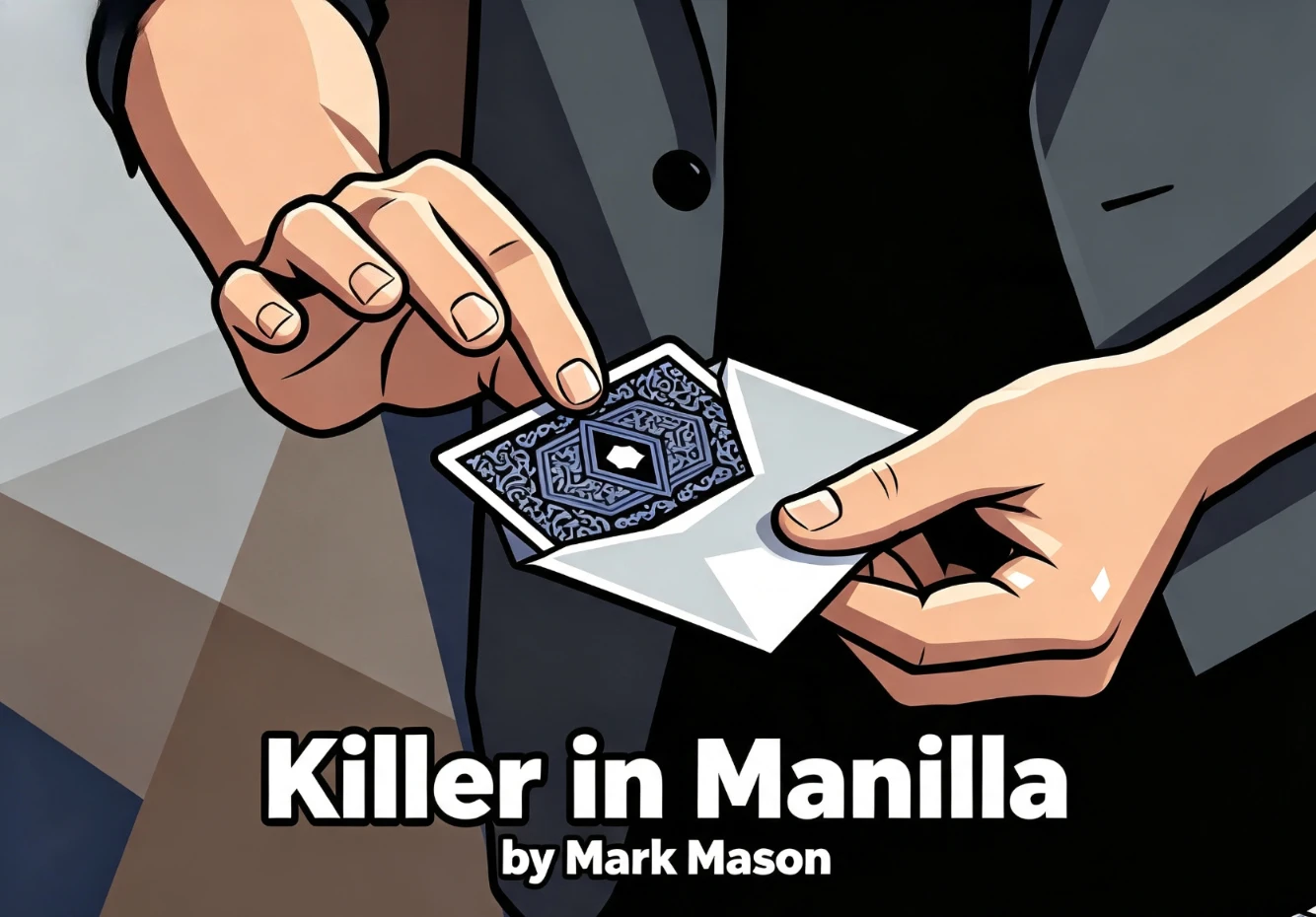 Killer in Manilla by Mark Mason Singed Card Transfer Magic Gimmick Magic Tricks Magie Close Up Stage Illusions Props Mentalism
