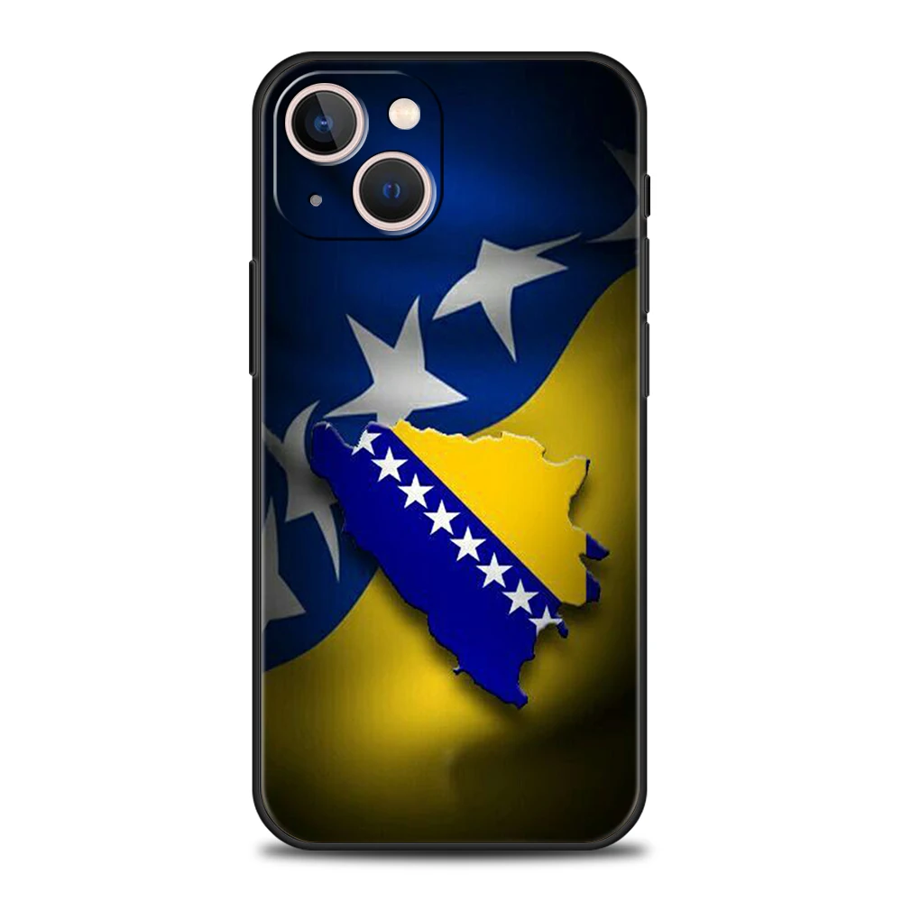 Bosnia And Herzegovina Passport Phone Case for iPhone 16 15 14 13 12 Pro Max 11 Pro Max 7 8 Plus XS XR Shockproof Silicone Shell