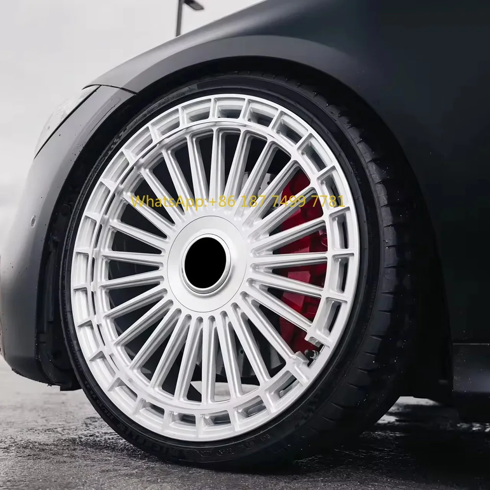 

New 7-14 Inch Brushed Silver Multi-spoke Custom Forged Alloy Wheels for - for SUV 5X112 Universal Fitment