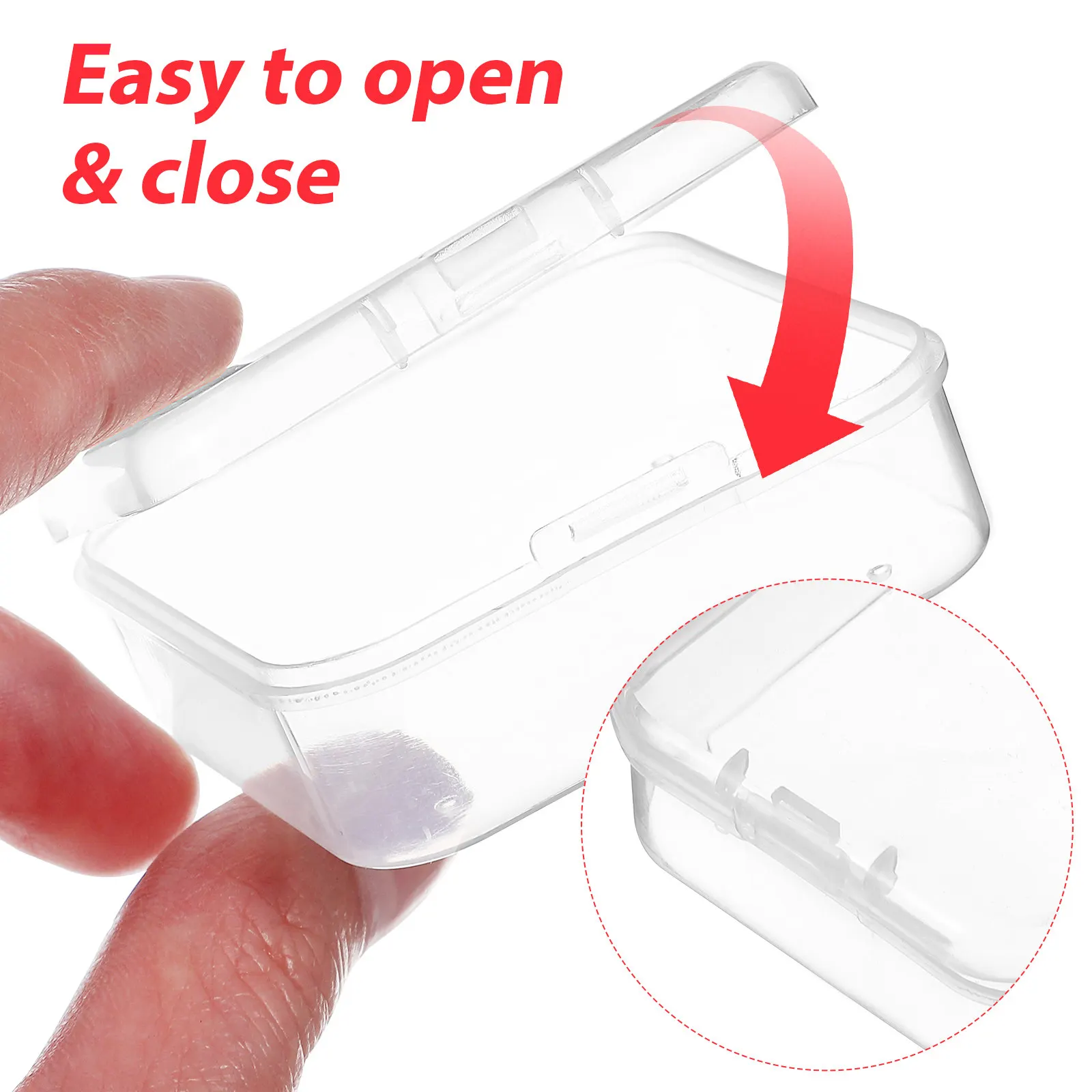 4 Estuches Organizadores para Esponjas de Maquillaje, Cajas Pequeñas de Plástico para Guardar Cosméticos, Opción de Regalo para Viajes, Estuche para Esponjas de Maquillaje