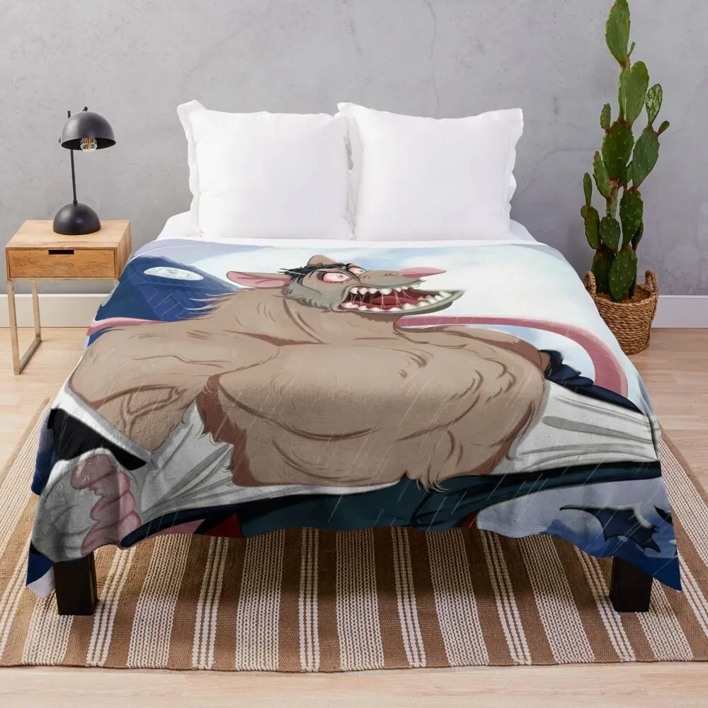 The World's Greatest Criminal is Mad Throw Blanket Soft Warm Blanket Gift for Men Women Adults