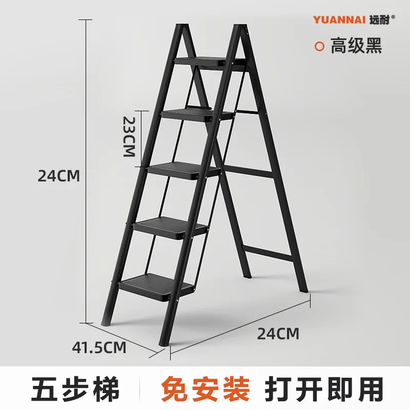 `Step Stools & Step Ladders Kitchen Furniture,Foldable Expandable Zigzag Ladder,Lightweight Widened Multifunctional Home Stool`