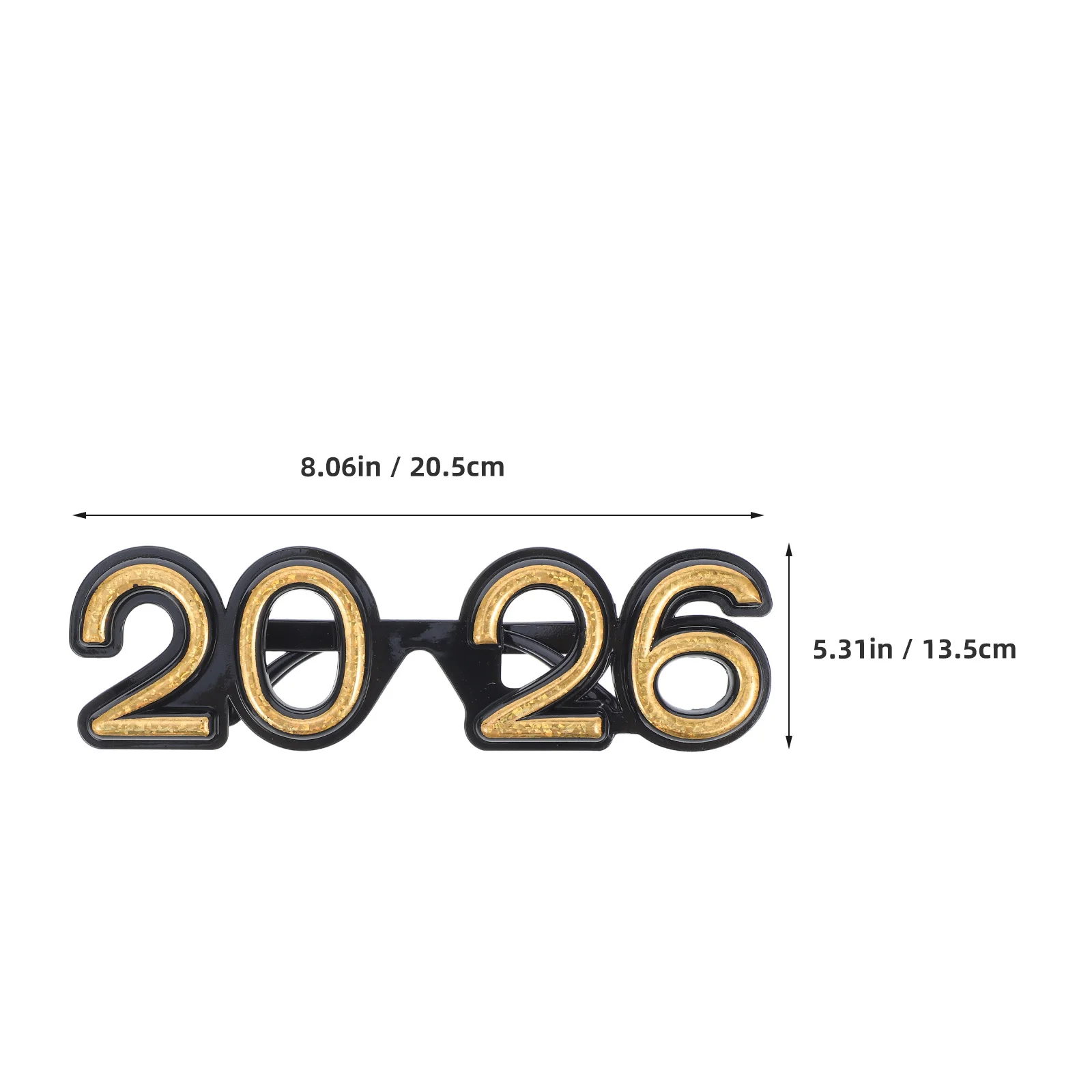 4Pcs 2026 New Year Glasses Lightweight Funny Number Eyewear New Years Eve Party Photo Booth Props End of Year Glasses