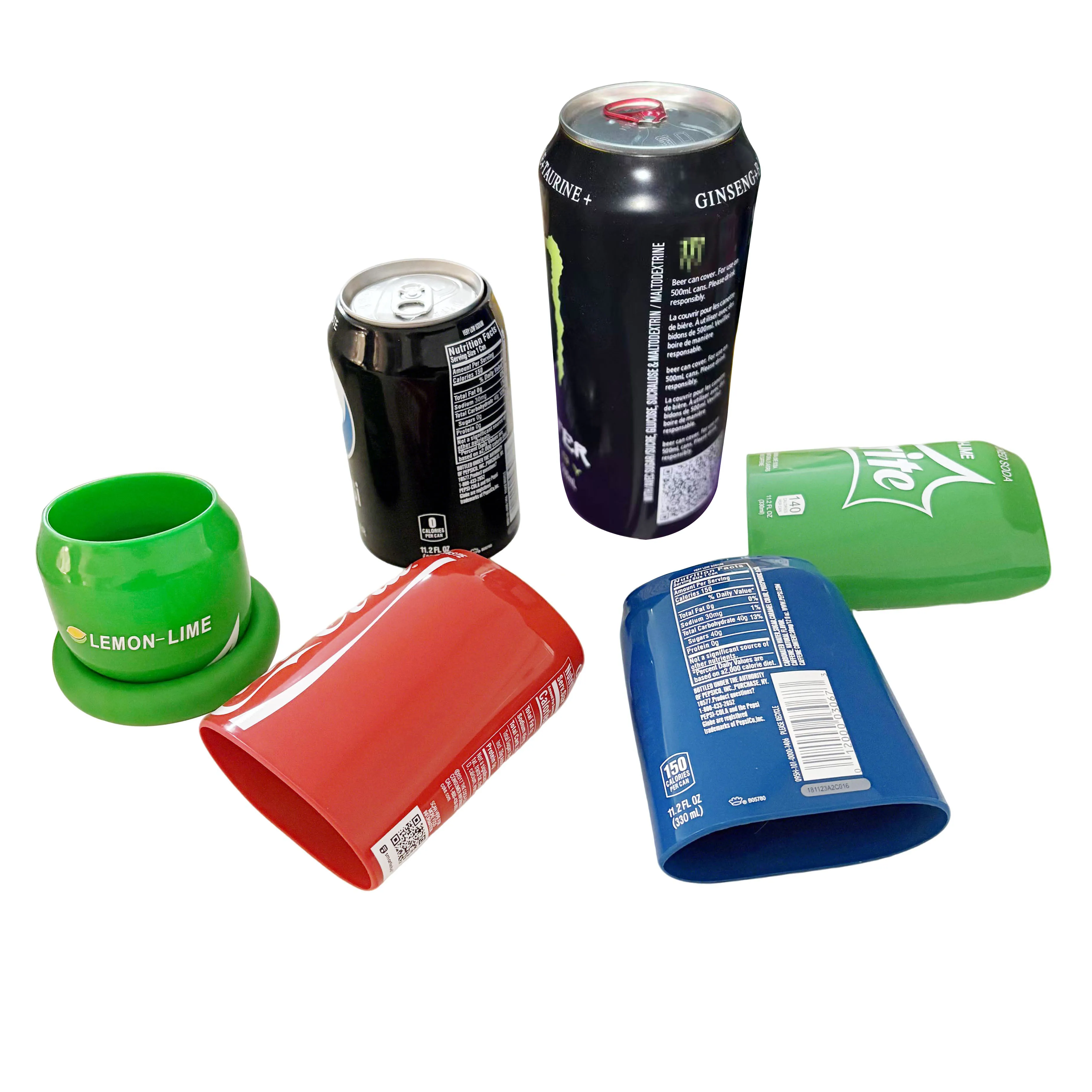 

Silicone Beer Can Sleeve Can Cover protector Hide a Beer Hide Your Beverage Can Suitable for 330-500ml Cans trick your friends