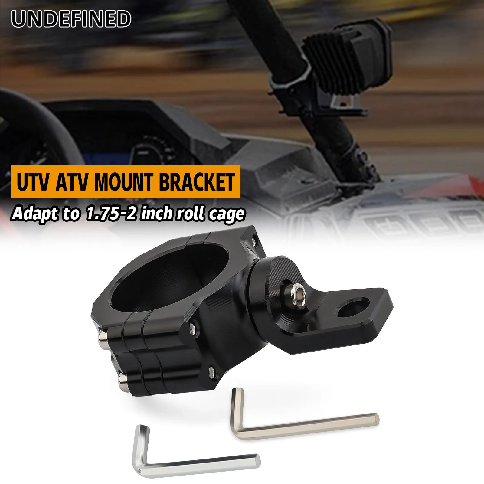 UTV ATV Whip Light Flag Mount Bracket Support Stent for 1.75
